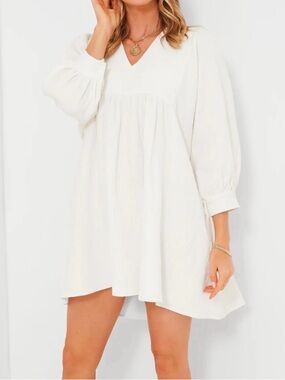 Tuckernuck Pomander Place White Gauze Millie Mini Dress Size Large NWT